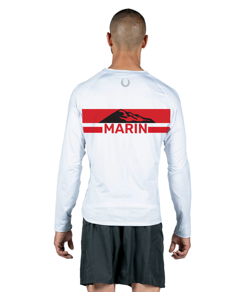 Men's Marin LS Training (COMFORT FIT) Base Layer - White
