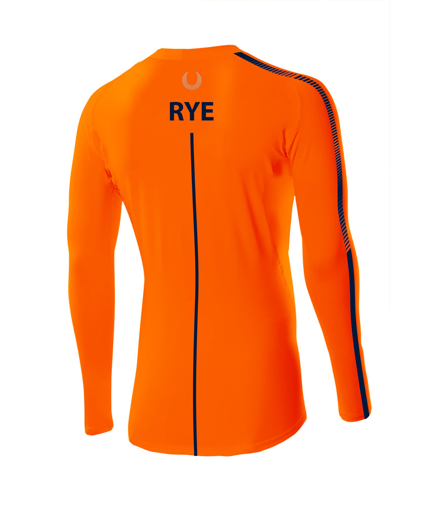 Men's RowAmerica LS Training Base-layer (Warmth) - NEON ORANGE