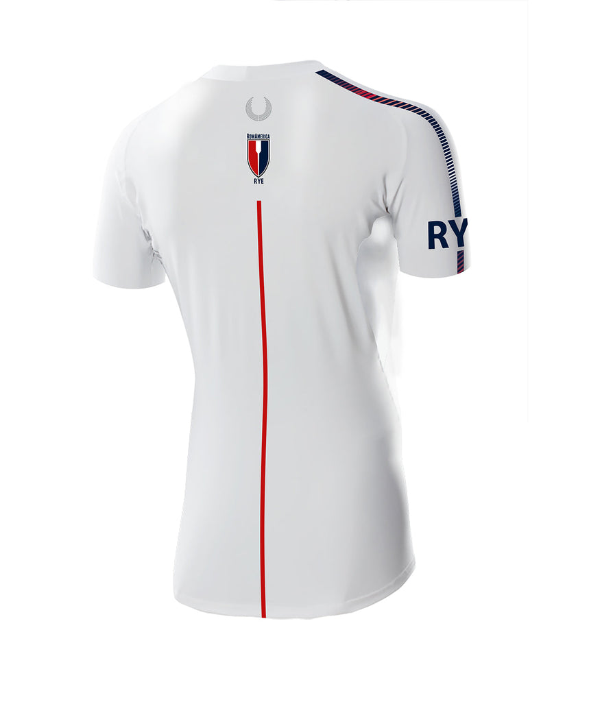 Men's RowAmerica SS Performance Base-layer - WHITE