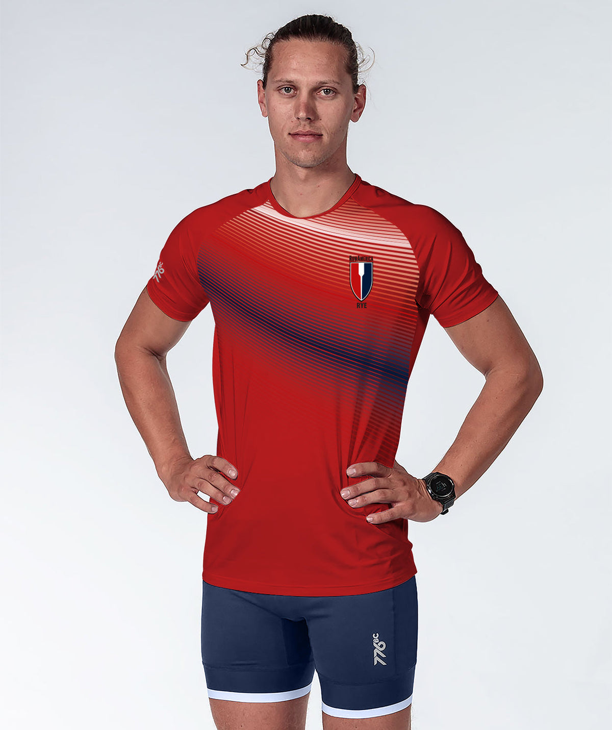 Men's RowAmerica SS Performance T - RED