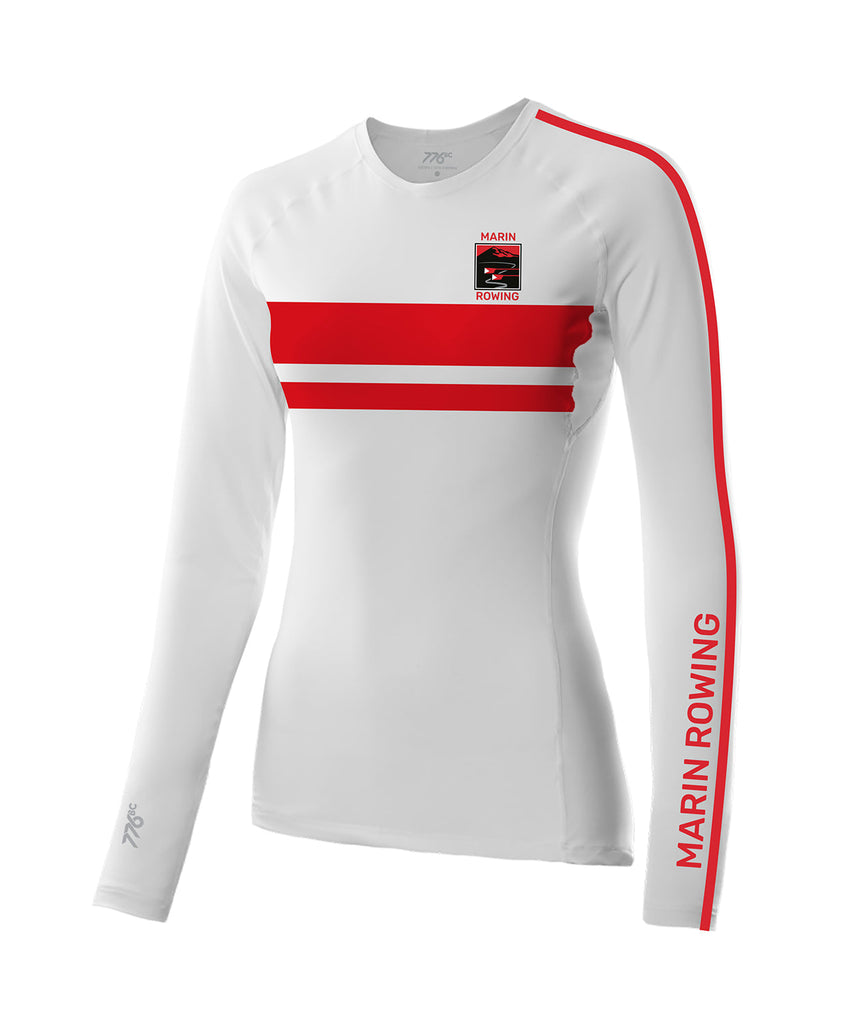 Women's Marin Rowing LS (SECOND SKIN) Base Layer - White