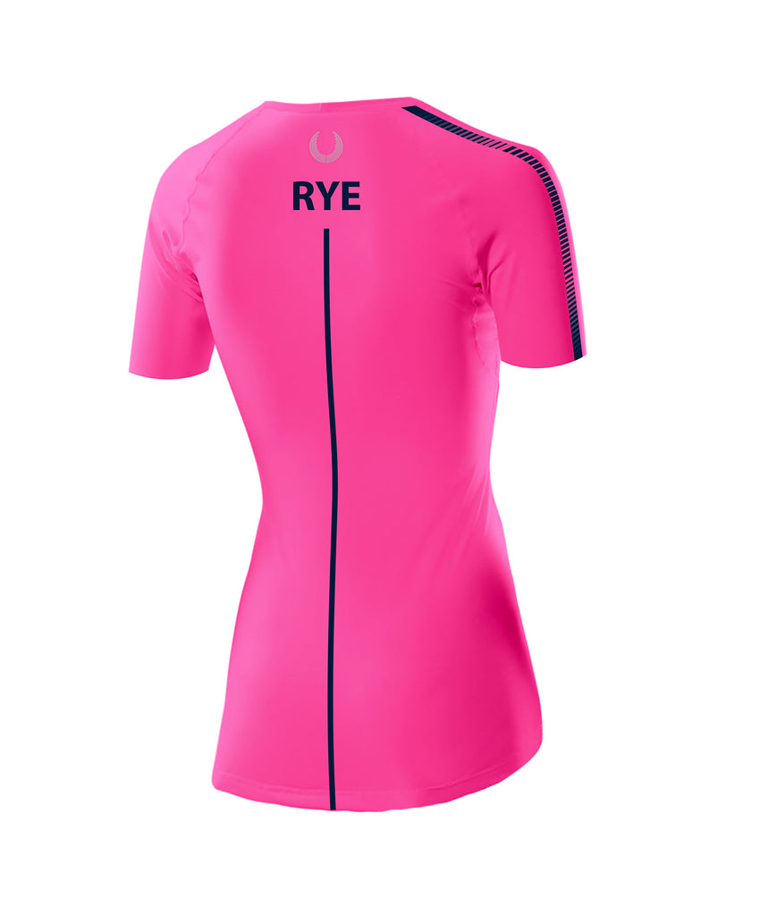 Women's RowAmerica SS Performance Base-layer - NEON PINK