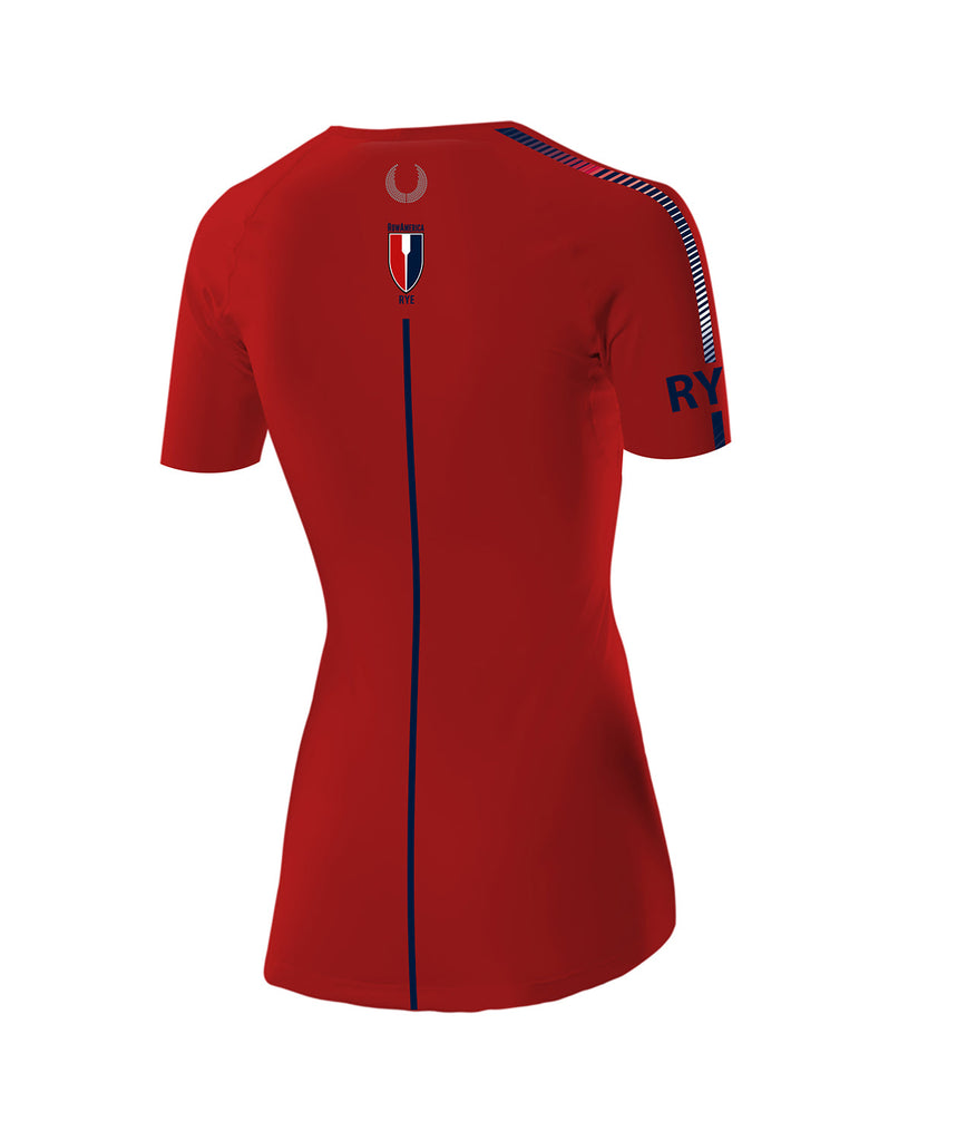 Women's RowAmerica SS Performance Base-layer - RED