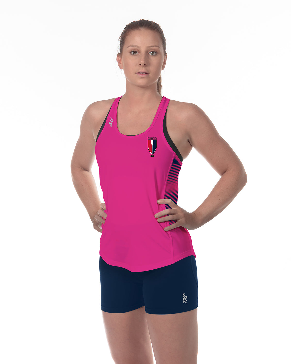 Women's RowAmerica Race Tank - NEON PINK