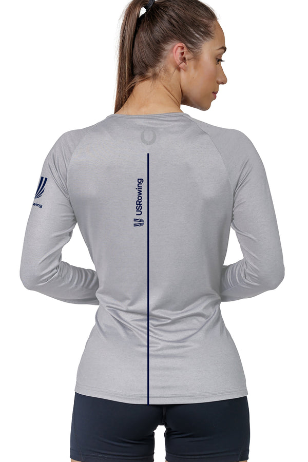 Women's 776BC x USRowing LS Active T-Shirt 02 - Gray