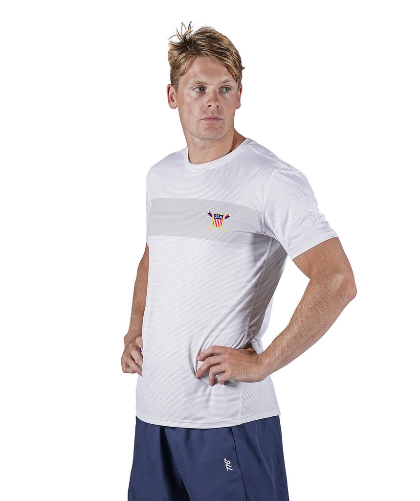 Men's USRowing Supporter Club Performance T-Shirt - White