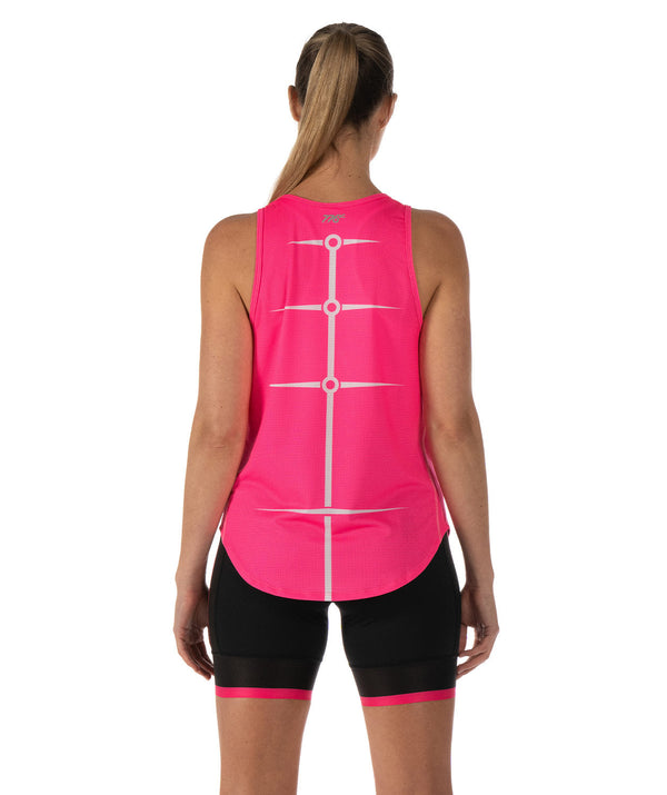 Women's Motion Pro Training Tank - Pink/White