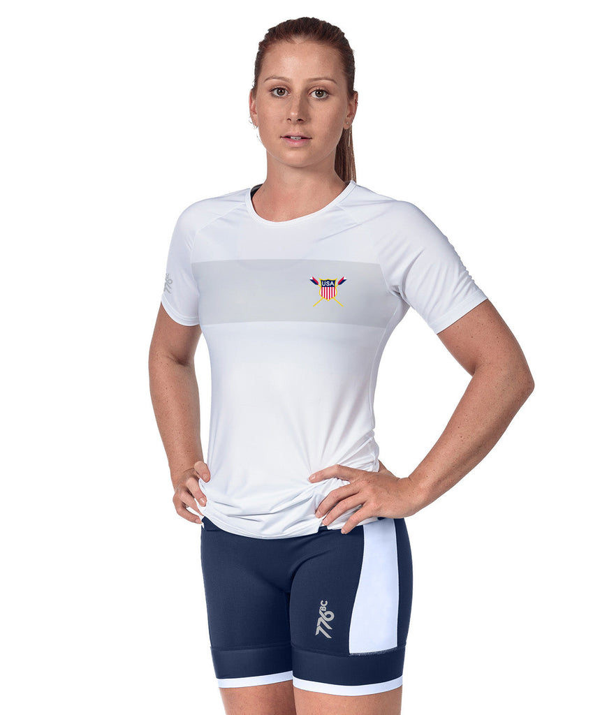 Women's USRowing Supporter Club Performance T-Shirt - White