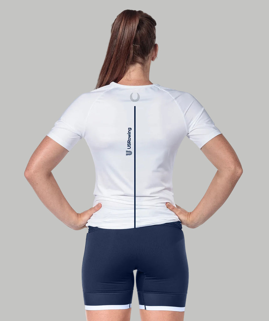 Women's USRowing Supporter Club Performance T-Shirt - White
