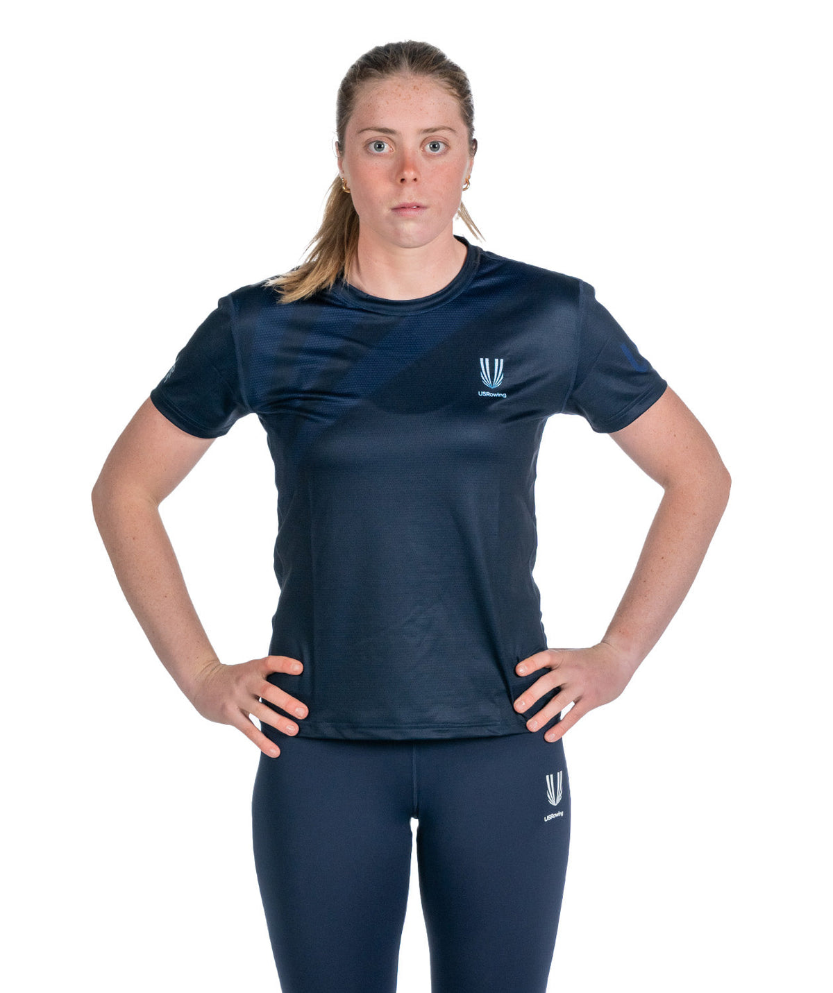 Women's 776BC x USRowing Performance T-Shirt 01 - Navy
