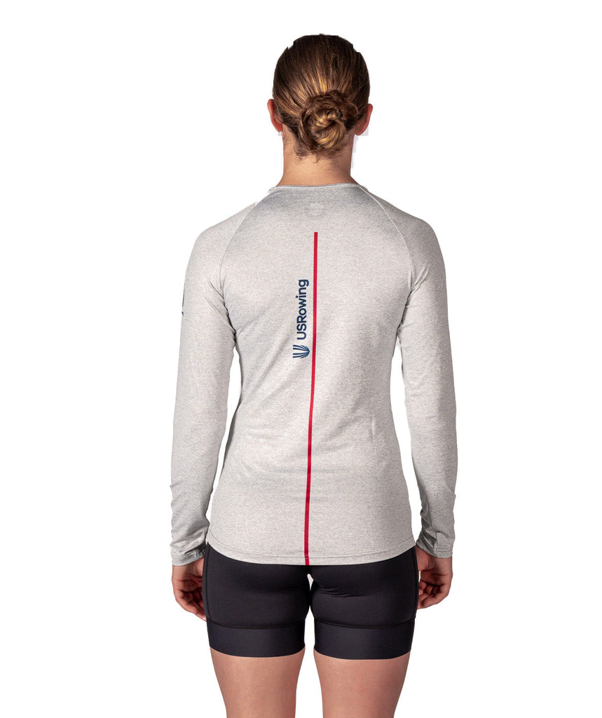 Women's 776BC x USRowing USA Active LS T-Shirt 01 - Gray
