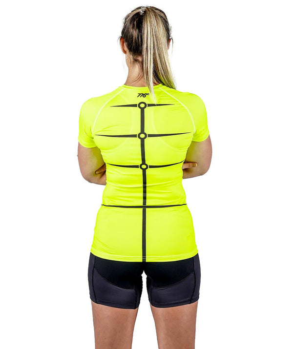 Women's Motion 2.0 SS Base Layer - Neon Yellow/Black