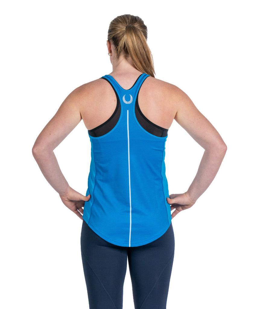 Women's 776BC x USRowing Performance Tank 01 - Cyan