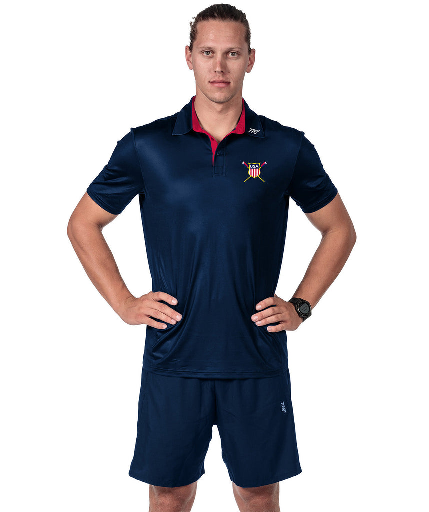 Men's USRowing Supporter Club Polo - Navy