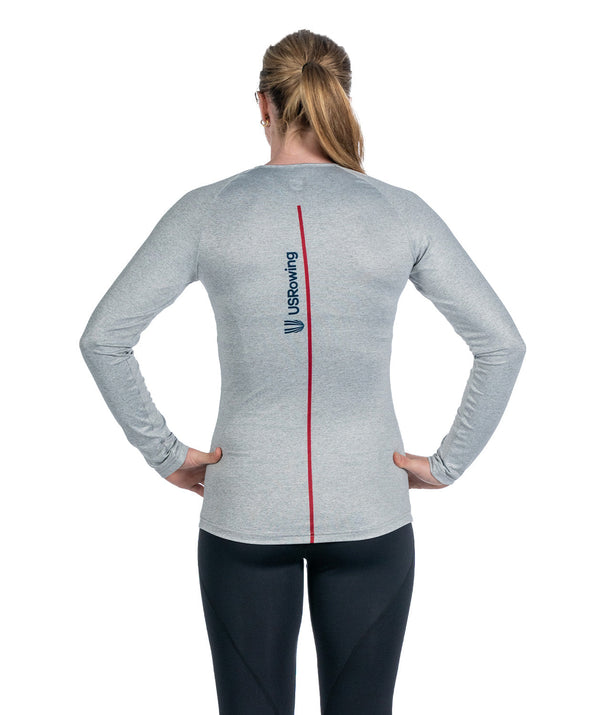 Women's 776BC x USRowing Active LS T-Shirt 01 - Gray