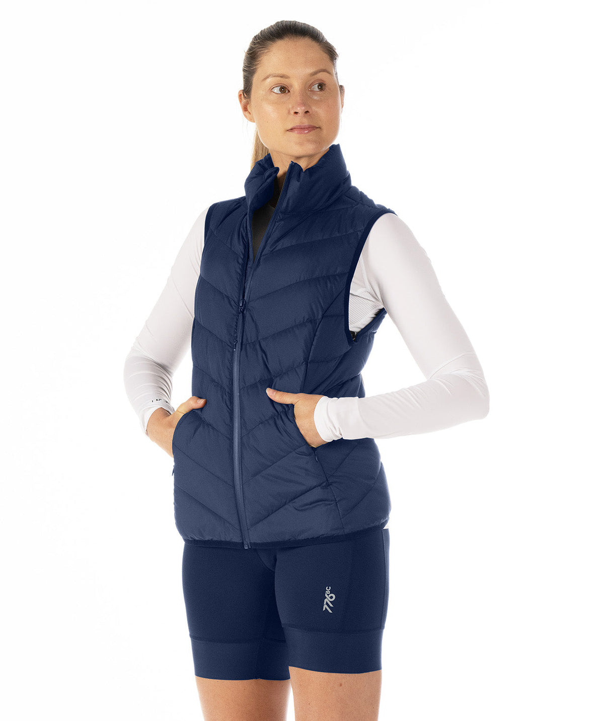 Women's 776BC x USRowing Cumulus Puffer Vest - Navy