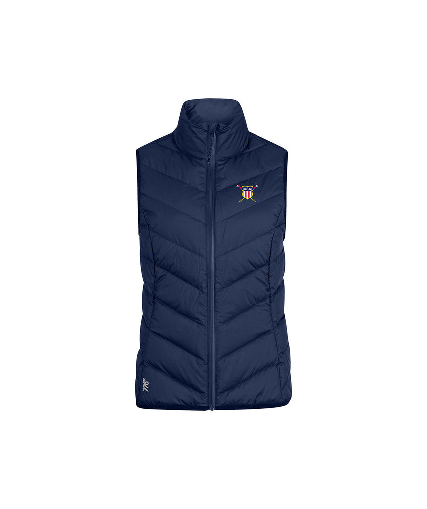 Women's USRowing Supporter Club Cumulus Puffer Vest - Navy
