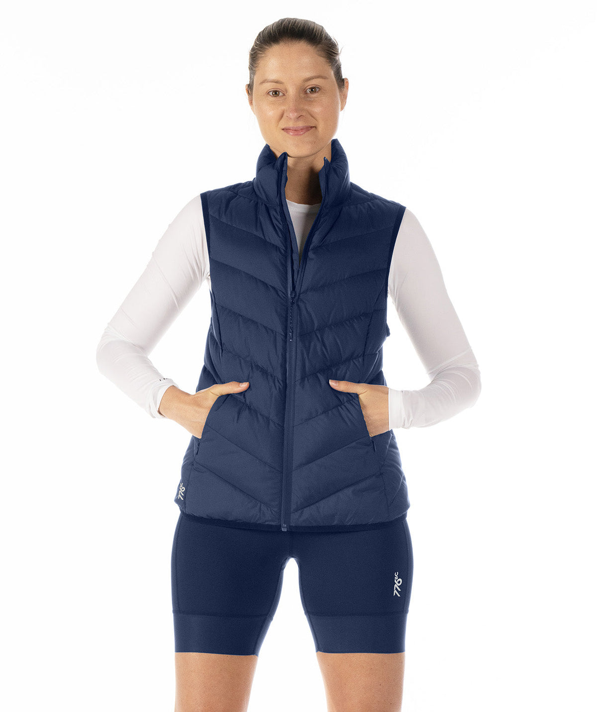 Women's 776BC x USRowing Cumulus Puffer Vest - Navy