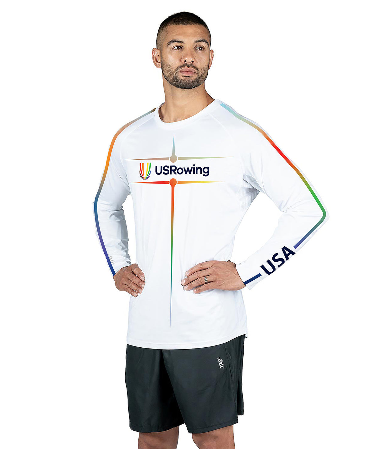 Men's 776BC x USRowing Pride Motion Pro Training LS Base Layer 02