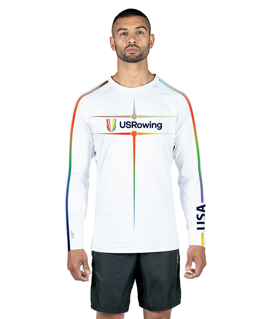 Men's 776BC x USRowing Pride Motion Pro Training LS Base Layer 02
