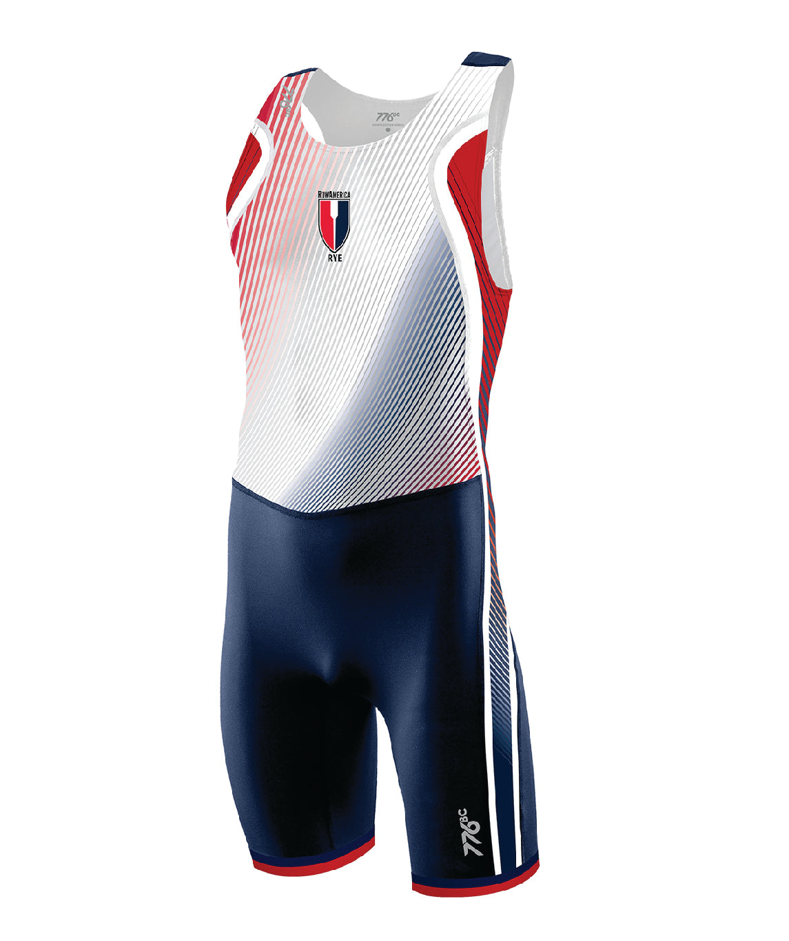 Men's RowAmerica Rowing Unisuit - WHITE (Required)